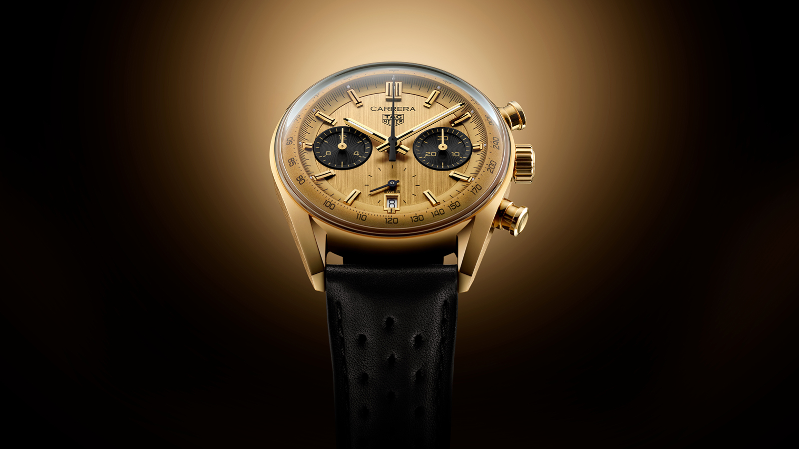 The New Tag Heuer Carrera Glassbox with a Gold Dial | GMT India